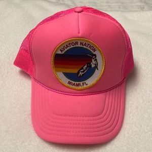 RARE NEON PINK AV Nation hat